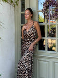 Leopard Silk Dress