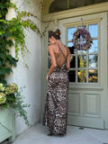 Leopard Silk Dress