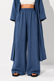 Wide-Leg Linen Trousers