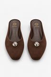 Suede Mules
