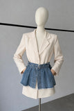 Denim Detail Blazer