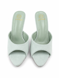 Mint Suede Mules