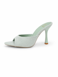 Mint Suede Mules