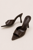 Curve Heel Mules
