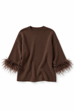 Feather Trim Top