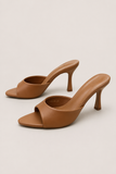 Curve Heel Mules
