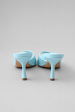 Sky Gloss Mules