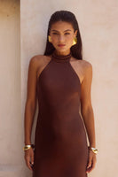 Brigitte Maxi Dress Chocolate