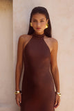 Brigitte Maxi Dress Chocolate