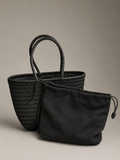 Braided Leather Tote