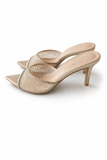 Crystal Shine Mules