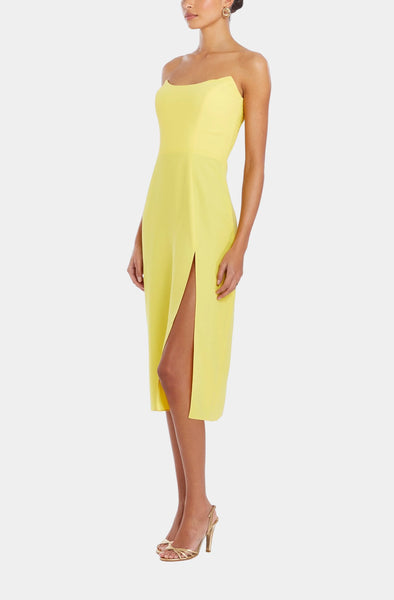 AMANDA MIDI DRESS - YELLOW