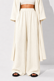 Wide-Leg Linen Trousers