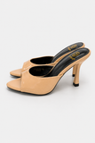 Curve Heel Mules