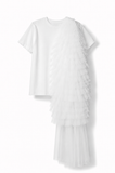 Tulle Detail T-Shirt