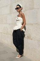 Top Bandeau With Peplum