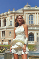 Ruffled Mini Dress
