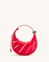 JANA HOLLOW OUT SHOULDER BAG - RED