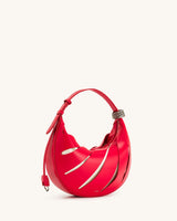 JANA HOLLOW OUT SHOULDER BAG - RED