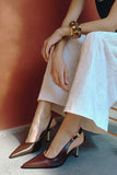 Metallic Slingbacks