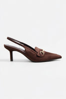 Suede heels