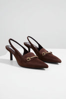 Suede heels