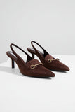 Suede heels