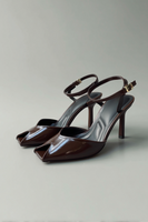 Patent sandals