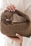 Suede Woven Hobo