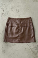Leather Mini Skirt