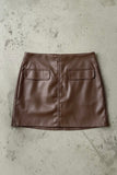 Leather Mini Skirt