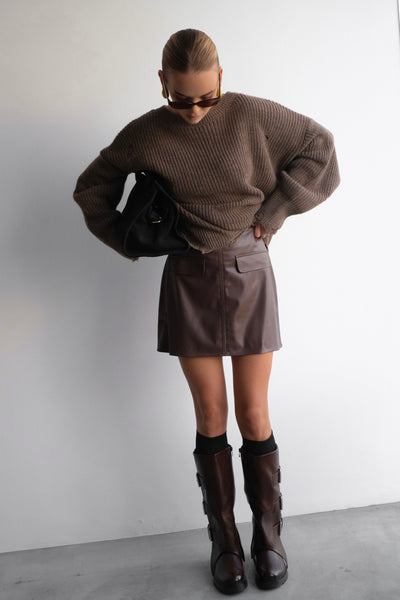Leather Mini Skirt