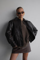 Leather Bomber