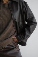 Leather Bomber