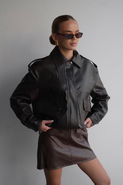 Leather Bomber