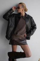 Leather Bomber
