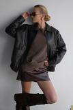 Leather Bomber