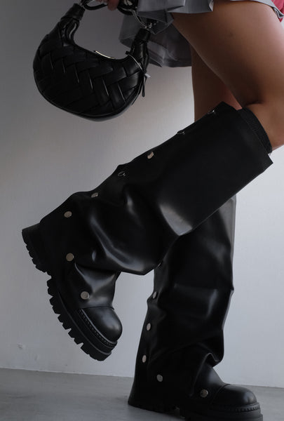 Studded High Boots