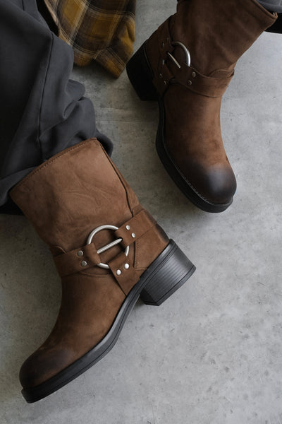 Biker-style boots