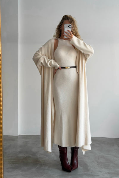 Dress With  Cardigan