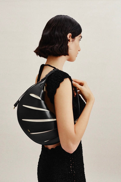 Jana Hollow Out Shoulder Bag Black