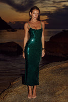 VESINA MIDI DRESS - EMERALD