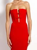 Addison Gown - Cherry Red