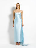Alba Dress - Steel Blue