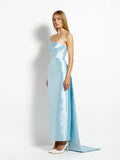 Alba Dress - Steel Blue