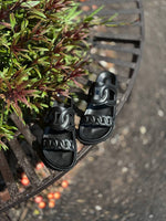 Leather Sandals Black